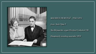 Maurice Duruflé Toccata Ton Reijnaerdts organ [upl. by Anaiq]