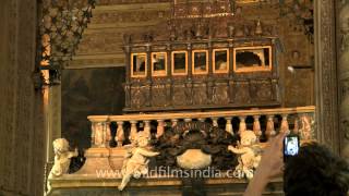 Relics of St Francis Xavier at Basilica of Bom Jesus Goa [upl. by Ching197]