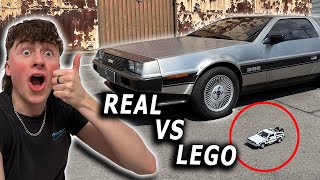 Comparing A Lego DeLorean To A Real DeLorean [upl. by Arlena929]