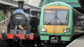 Caledonian Railway No 419 BR Black 55189 Departs Eridge For Tunbridge Wells West  31824 [upl. by Madeline]