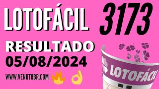 🍀 Resultado Lotofácil 3173 [upl. by Peg76]