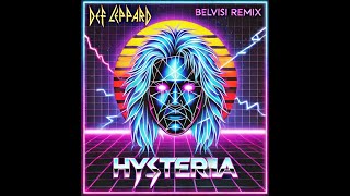 Def Leppard  Hysteria Belvisi Retrowave remix [upl. by Hinman763]