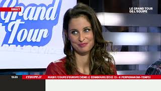 Malika MENARD  Le Grand Tour De LEquipe  11 01 14 [upl. by Anifad471]