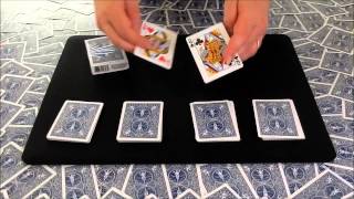 Card Tricks  Four Queen Transpo  Amazing Difficult Card Trick [upl. by Adnalro]