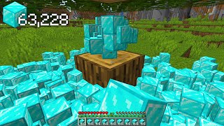 quebrei uma madeira e dropou 1 MILHÃƒO de diamantes no minecraft [upl. by Thomasin]