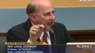 Louie Gohmert accuses the Attorney General Eric Holder of casting aspersions on his asparagus [upl. by Valentina]