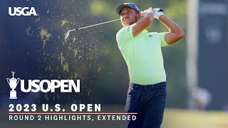 2023 US Open Highlights Round 2 Extended Action from The Los Angeles Country Club [upl. by Ahserb294]