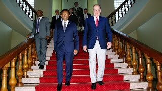 Le Prince Albert II de Monaco à Antananarivo [upl. by Larrad]