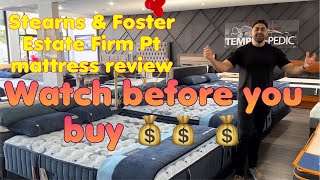 Stearns amp Foster Estate Firm tight top Mattress Review [upl. by Amory]