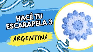 Tejé una Escarapela Argentina Floral para Celebrar Nuestra Identidad [upl. by Annayar986]