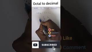 Octal to decimal conversion How to convert octal to decimal number octaltodecimal [upl. by Estrella519]