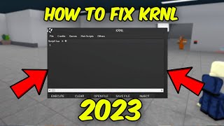 HOW TO FIX KRNL quotFAILED TO FIND ROBLOX PROCESSquot IN 2023 [upl. by Collar]