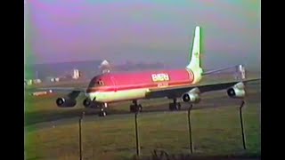 Prestwick Airport plane spotting Emery DC8 N969R [upl. by Riatsala197]