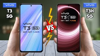 vivo T3 5G Vs vivo T3x 5G  Full Comparison 🔥 Which one is best [upl. by Slohcin205]