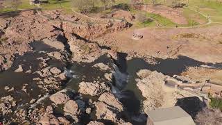 Falls Park Sioux Falls South Dakota  Down to a trickle [upl. by Eenobe]