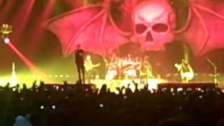 Avenged SevenfoldCritical Acclaim STAGE CATCHES ON FIRE live in Pikeville KY 112911 [upl. by Whitford]