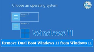 ✅ How To Remove Dual Boot Windows 11 from Windows 11 [upl. by Ah]