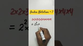 Index Notation viral trending viralvideo shorts power viralshort shortsfeed index maths [upl. by Annasus]