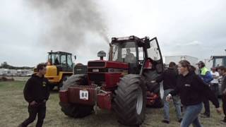 tractorpulling made 2013 case 1455 XL aan de waterrem [upl. by Ryle]