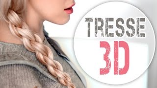 Tresse 3D à 4 brins ✿ Tuto coiffure pour tous les jours [upl. by Ard889]