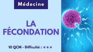 LA FÉCONDATION  10 QCM  Difficulté  ★★★ [upl. by Noryak]