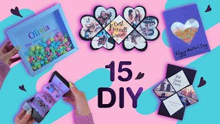 15 IDÉES DE CADEAUX POUR VOS PROCHES  Cartescadeaux BFF et plus par GIRL CRAFTS [upl. by Fritzie]