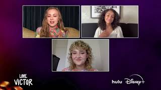 Bebe Wood and Rachel Hilson Talk Love Victor Season 3 [upl. by Suiremed146]