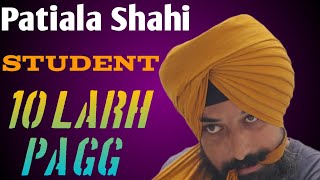 10 Larh Patiala Shahi Pagg  Simple Way  Full Detailing Video [upl. by Adela87]