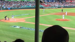 First regular season MLB pitch thrown in Australia [upl. by Donela]