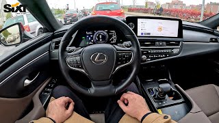 2023 LEXUS ES300 Limited Edition  Hybrid 25 LHD 223hp   POV Test Drive  Consumption [upl. by Adnema]