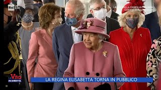 La regina Elisabetta torna in pubblico  La Vita in diretta 07092022 [upl. by Drofla563]