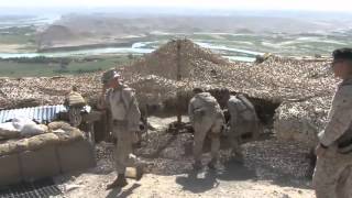 USMC Kajaki Dam Marines Inspect the peaks [upl. by Aikemaj744]