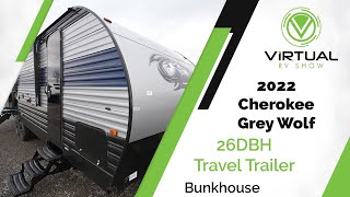 2022 Grey Wolf 26DBH Travel Trailer WalkThrough [upl. by Schroer]