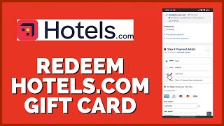 How to RedeemUse Hotelscom Gift Card 2023 [upl. by Dianthe]