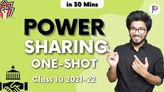 Power Sharing Class 10 202122  Civics Chapter 1 in OneShot  Easiest Explanation [upl. by Forcier85]