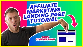 How to Make a Landing Page for Affiliate Marketing  ClickBank Landing Page Tutorial 2023 [upl. by Ajnin]