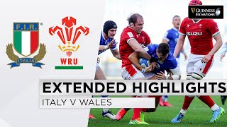 Italy v Wales  EXTENDED Highlights  Wales Continue Grand Slam March  2021 Guinness Six Nations [upl. by Ityak]