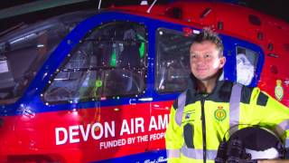 Devon Air Ambulance flying at night [upl. by Tnilc325]