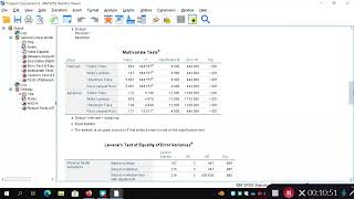 MANOVA in SPSS with RoyBargmann Stepdown Analysis [upl. by Kablesh904]