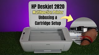 HP Deskjet 2820 Printer Unboxing amp Cartridge Setup in Hindi techshek [upl. by Gayle]