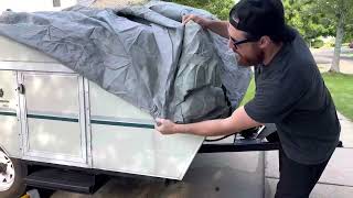 Umabruato Pop Up camper cover install video [upl. by Laverne91]