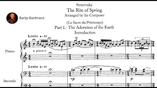 Igor Stravinsky  The Rite of Spring arr for Piano 4 hands 1912 AshkenazyGavrilov [upl. by Alyaj]