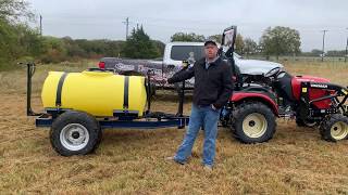 AG Spray TR300E  300 Gallon Boomless Sprayer [upl. by Ahsinnor186]