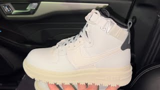 Nike Air Force 1 High Utility 20 Summit White shoes [upl. by Elbring168]