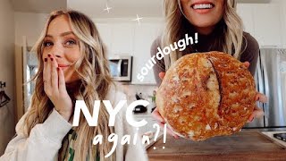 moving to NYC first sourdough loaf amp BRYSONS IS 2 [upl. by Neyuh]