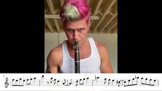 Transcription  Leo P Clarinet solo [upl. by Mareah]