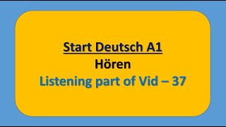 Hören A1  Start Deutsch A1 Hören modelltest mit Lösung  Vid  39 [upl. by Yemorej]