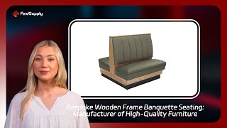 Bespoke Wooden Frame Banquette Seating Manufacturer of HighQuality Furniture [upl. by Nnaeel]