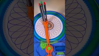 Spirograph Art Handwork meets special stencil and machine shorts loopart spirograph [upl. by Karab54]