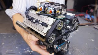 Miniature V8 Engine Runs like the Real Thing  78cc DOHC 6HP [upl. by Acitel]